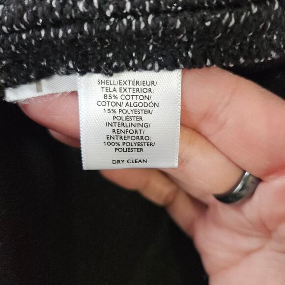 LOFT A-Line Skirt Stretch Elastic Waist Textured Knit Pull On Size Medium - Picture 4 of 4